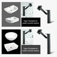 thumbnail image 4 of Mistaha 1080°Swivel Kitchen Faucets With 2 Spray Modes Single-Handle Bathroom Sink Sprayer Faucet Ceramic Valve, 4 of 8