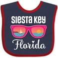 thumbnail image 3 of Inktastic Siesta Key Florida Beach Trip Girls Baby Bib, 3 of 4