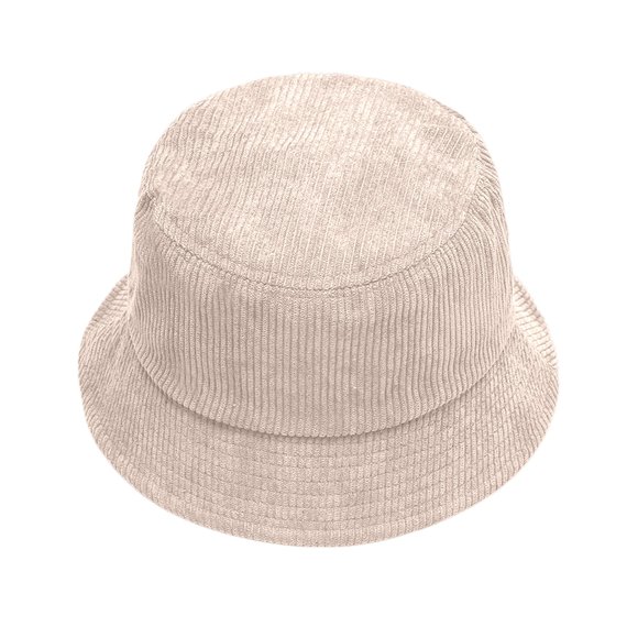Fgnfyis Autumn Winter Corduroy Fisherman Hat Unisex Street Style Beret Hat Adjustable Bucket Cap Bucket Hats Beige