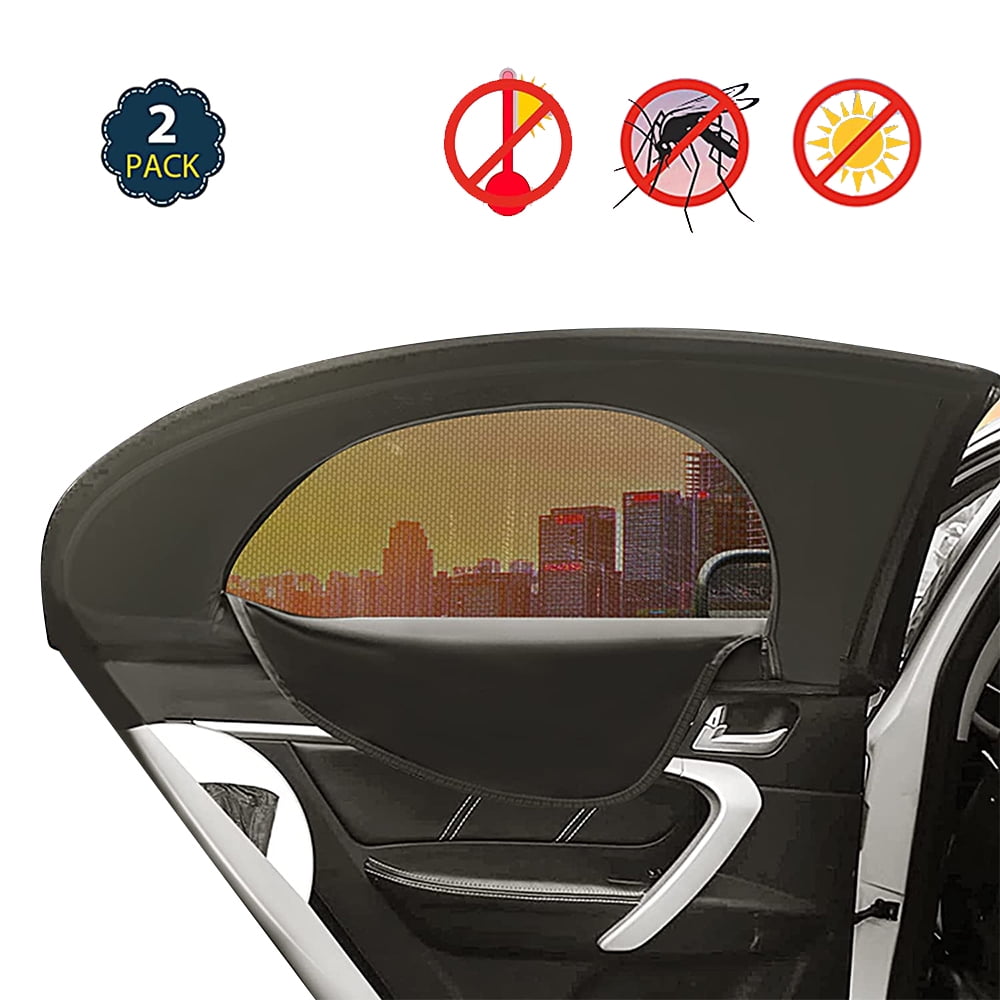 Ayamaya Car Window Shade with Zipper,Universal Car Window Screens for