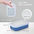 thumbnail image 2 of IGETTOCO Enhanced Leakproof Silicone Travel Shampoo bar Holder Shampoo and Conditioner Bar Container Soap Box for Handmade Soap Shatterproof Soap Holder for Save Soap (Clear&Violet), 2 of 8