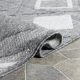 thumbnail image 6 of Modern Diamond Geometric Lattice Indoor/Outdoor Area Rug, Gray, 6' x 8' 10", 6 of 7