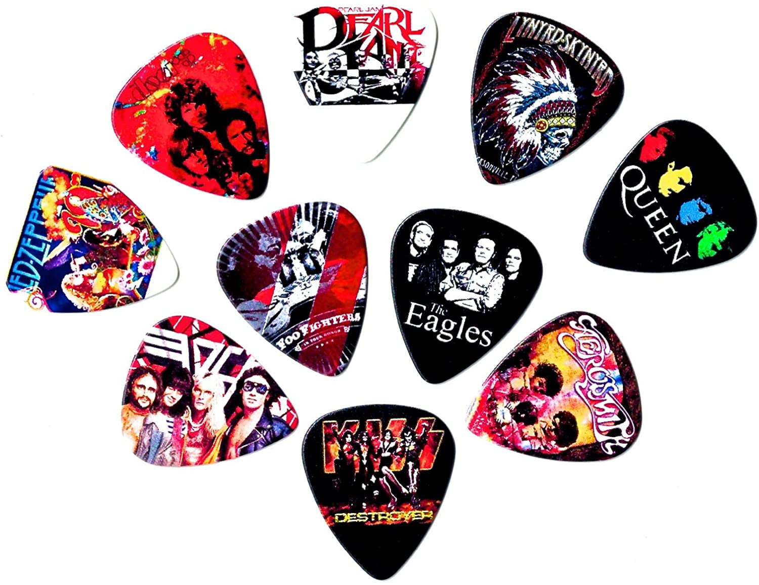 ChromaCast 12-Pack Guitar Picks, Assorted Colors and Gauges, Pearl 
