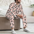 thumbnail image 7 of Fotbe French Bulldog1 Pattern Long Sleeve Pajama Set for Men,Sleepwear Set,2-piece Loungewear Set,Soft PJs Comfy Nightwear with Pockets-Medium, 7 of 7