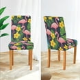 thumbnail image 3 of Yayeee 4 Pack Dining Chair Covers Stretch Parson Chairs Slipcovers Seat Protector, Flamingo Pattern, 3 of 6