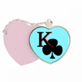 thumbnail image 1 of Happy King Club K - póker Bolsa de viaje Mirror maquillaje corazón rosa, 1 of 4