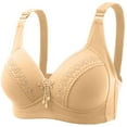 thumbnail image 2 of Sokhug Bras for Women Printing Gathered Together Large Size Daily Underwear, 2 of 7