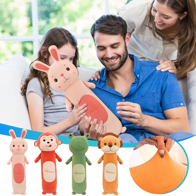 Fiudx Liquidación De Ofertas Flash Almohada Cilíndrica Larga, Juguete De Peluche Pequeño, Almohada Para Dormir, Regalo De Cumpleaños