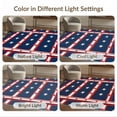 thumbnail image 7 of ODIKA 8'x10' Washable Area Rug Non-Slip Chair-Friendly Mat Patriotic Fourth July Independence Stars Stripes Halloween Plaid for Dining Room, Large Office, Lounge, 7 of 7