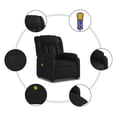thumbnail image 5 of vidaXL Stand up Massage Recliner Chair Black Faux Leather, 5 of 5