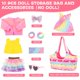 thumbnail image 2 of Set de accesorios para muñecas Ecore Fun de 18 pulgadas con cesta de almacenamiento, 2 of 9