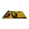 thumbnail image 2 of Ahgly Company Indoor Rectangle Abstract Yellow Modern Area Rugs, 7' x 9', 2 of 4