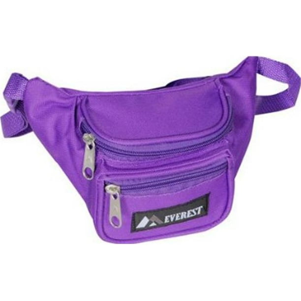 Everest Unisex Signature Waist Fanny Pack Dark Purple - Walmart.com