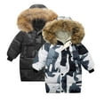 thumbnail image 5 of Esaierr Kids Baby Winter Cotton Coat,Large Collar Hooded 2-10Y Kids Snowsuit Jacket, Thickened Warm Mid-Weight Puffer Jacket down Outwear for Kids Boys Girls, 5 of 6