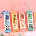 thumbnail image 2 of 5 in 1 Cute Cartoon Pencil Set Portable Stationery Set for Kids Gift Pencil Eraser Sharpener Ruler School Supplies, 2 of 4