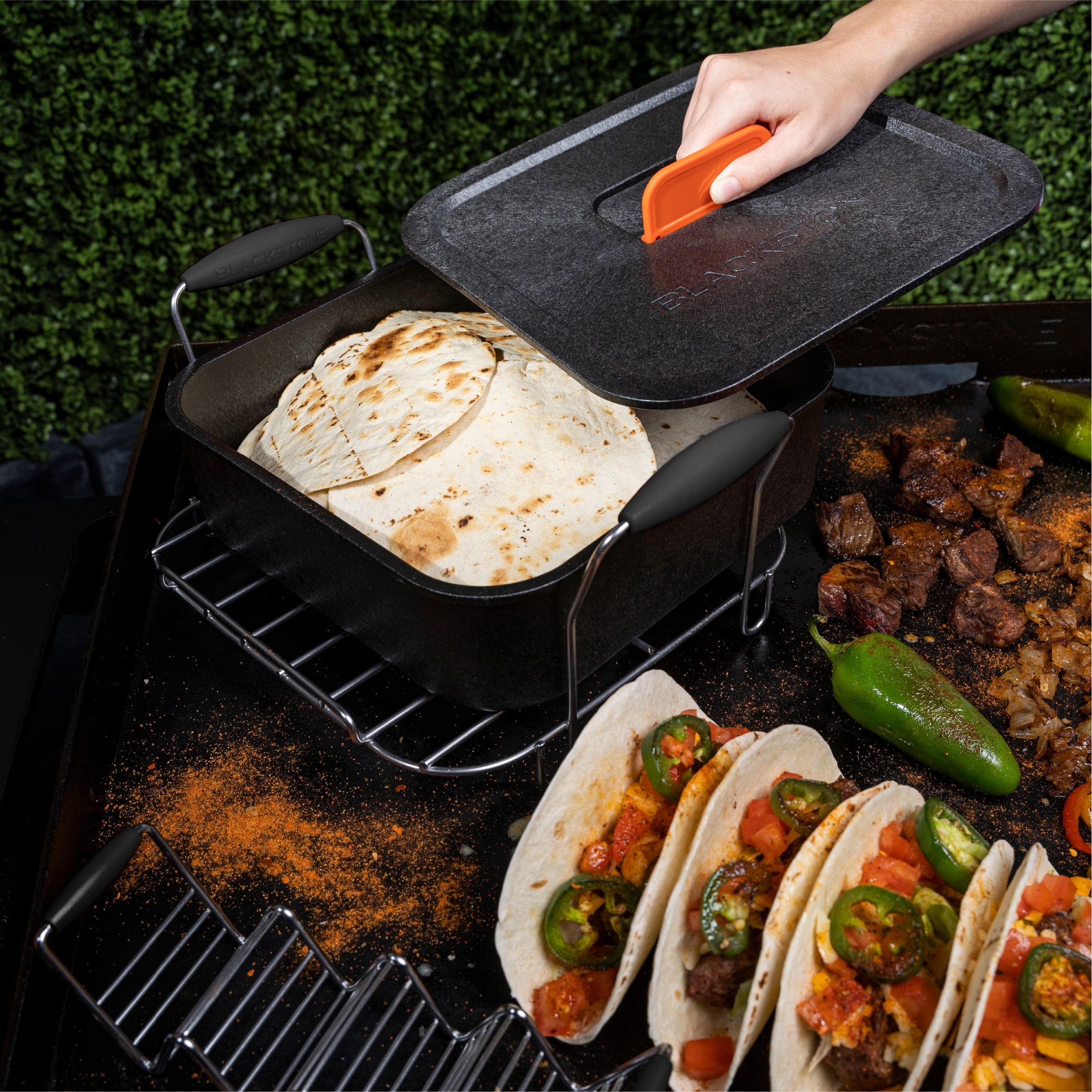 Blackstone Griddle Accessories Taco Kit, Tortilla Warmer, Taco