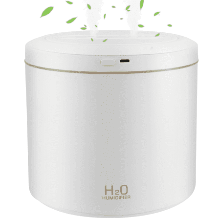 VIIWII 2L Ultrasonic Cool Mist Humidifier for Room Air Vaporizers and Humidifier for Baby  White