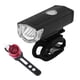 thumbnail image 1 of Juego de luces traseras delanteras para bicicleta recargables por USB Lámpara impermeable para montar en la noche, 1 of 8