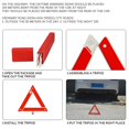 thumbnail image 5 of Scienceny Advertencia de peligro Señal reflectante Suministros para automóviles Mano de obra Ahorro de espacio Emergencia Accesorios para exteriores Vehículos, repuestos y accesorios Mis Scienceny VI003358-00, 5 of 5