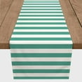 thumbnail image 3 of Creative Products Stripes Teal 16x72 Poly Twill Table Runner, 3 of 3