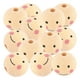 thumbnail image 1 of 50 cuentas de madera con forma de sonrisa para hacer bisutería. Cuentas sueltas para manualidades., 1 of 7