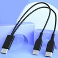 thumbnail image 6 of 2 in 1 USB C Cable Micro USB + USB C to USB C Fast Charge Cord Fits Most Cellphone Tablet USB-C Devices, 6 of 18