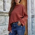 KBKYBUYZ Fall Clothes For Women 2022 Women Stylish Oneck Loose
