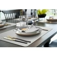 thumbnail image 2 of More Décor Faux Leather Placemats for Dining and Kitchen Table - Stain and Heat Resistant, Anti-Slip, Wipable and Washable - Set of 4 and 6 - Solid Colors (Solid Silver, 6), 2 of 6