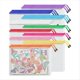 thumbnail image 1 of Bolsa para Documentos de con Cremallera de 10 Colores Bolsa de Tamaño Carta A4, Bolsa Impermeable con Cremallera para Documentos, 24 Piezas, 1 of 5