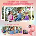 thumbnail image 3 of JoyStone Kids Camera Instant Print with Printing Paper and 32G TF Card, Selfie Camera with Color Pens, Cute Photo Album and Stickers, Suitable for DIY, Gift for Kids Aged 3-12, Pink, 3 of 10