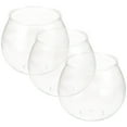thumbnail image 1 of CTIRCHIU 3 Pcs Bols à Poisson Rouge pour Poisson Betta, Tanks Ronds en Plastique Transparent pour Bureau, Petits Bols à Poisson, Accessoires pour Poisson Betta, Vases Micro Paysagers pour Décoration de Maison et Bureau, 1 of 8