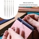 thumbnail image 3 of Advancent Agujas de coser a mano, elegantes, clásicas, con forma de aguja, herramientas de costura de orificio lateral con soporte de caja portátil, Artesanía tipo 4 Advancent HA059882-04, 3 of 6