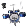 thumbnail image 1 of Batería infantil, instrumento de percusión, juguetes para niños, niñas y niños de jardín de infancia. azul, 1 of 9