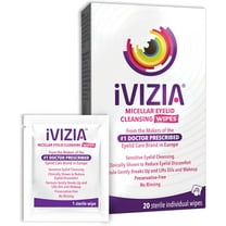 iVIZIA Eyelid Cleansing Wipes 20 Count