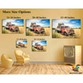 thumbnail image 5 of Farmhouse Wall Art - Vintage Truck Decor Canvas Print | Country Old Pickup Pictures for Living Room Wall Decoration | Rustic Wall Art 12x18 Inches Framed Artwork, 5 of 7