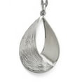 thumbnail image 2 of Leslie's 925 Sterling Silver Polished and Textured Pendant; for Adults and Teens; for Women and Men, 2 of 3
