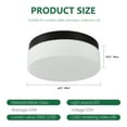 thumbnail image 2 of Jopath 12 Inch LED Flush Mount Ceiling Light, Modern Kitchen Recessed Ceiling Lamp Closet Round Surface for Bathroom Laundry Bedroom Hallway Black, 2 of 8