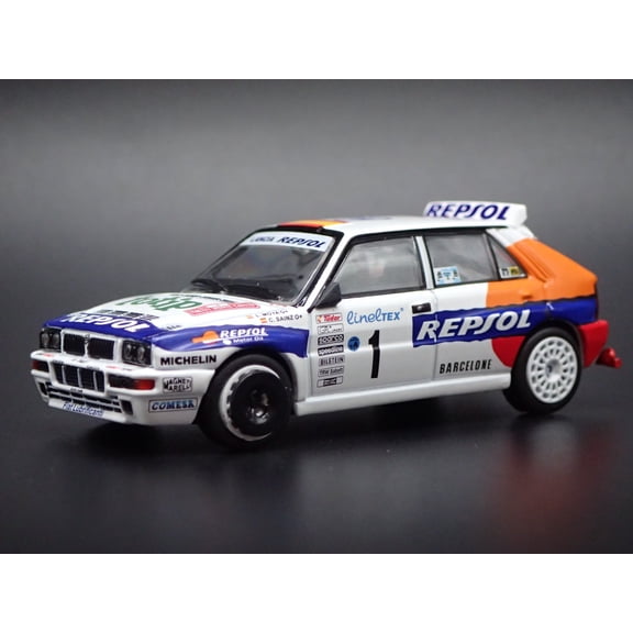 Open Box LANCIA DELTA HF INTEGRALE EVOLUZIONE #1 REPSOL RACE 1:64 SCALE DIECAST MODEL CAR