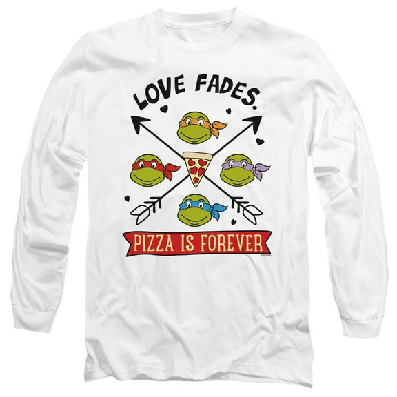 TMNT Teenage Mutant Ninja Turtles Pizza Is Forever Unisex Adult Long-Sleeve T Shirt