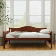 thumbnail image 3 of Woven Paths Staci Traditional Arched Beadboard Wood Twin Daybed, Cherry, 3 of 14