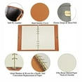 thumbnail image 4 of Agiferg A5 Leather binder Notebook Diary Notebook diary replaceable paper, 4 of 4
