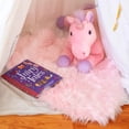 thumbnail image 4 of Faux Fur Area Rug Luxuriously Soft and Eco Friendly Rectangle 4' X 6' Pink, 4 of 5
