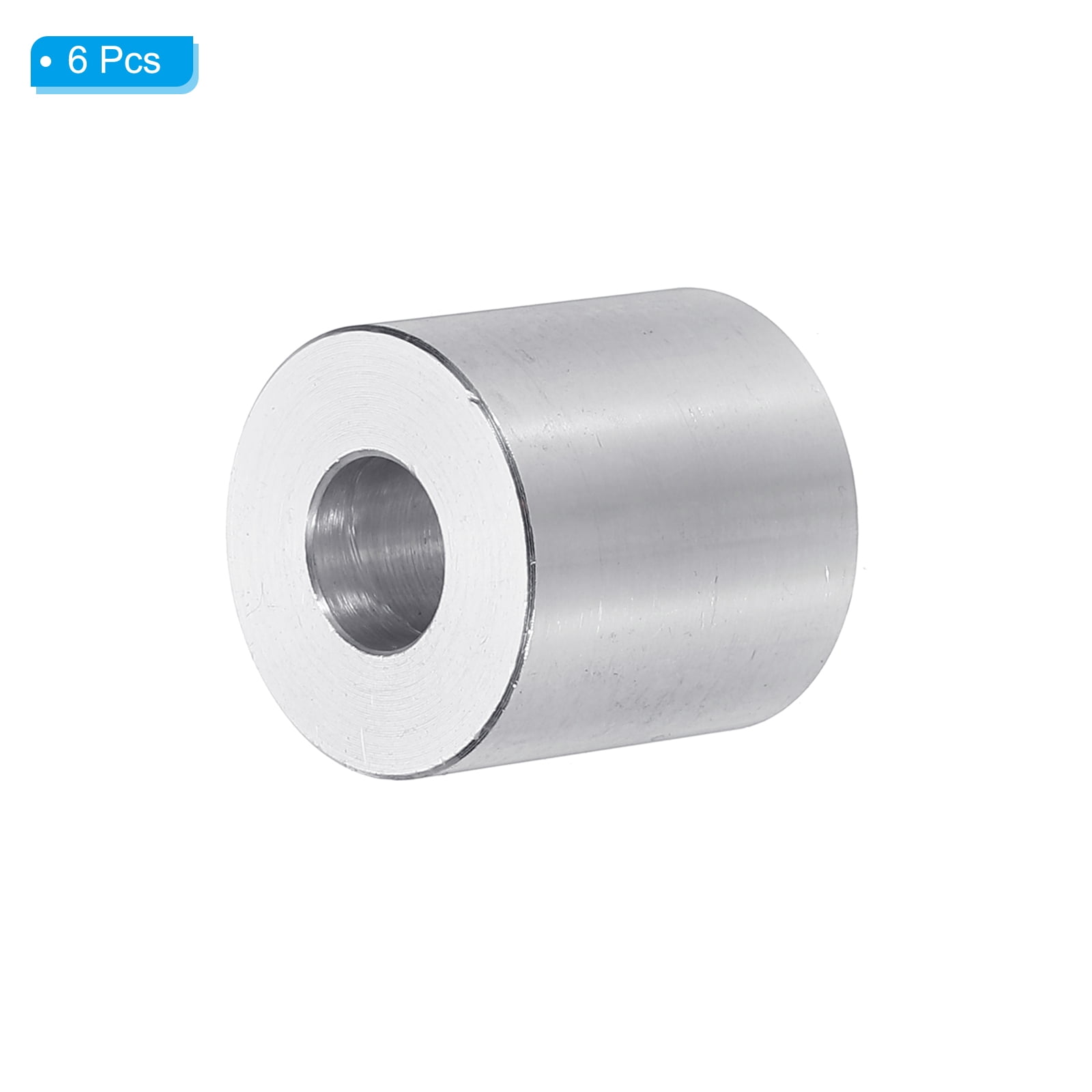 M8 Aluminum Spacers, 6 Pcs Metal Spacers Aluminum 8.5mm ID x 20mm OD x 25mm L Aluminum Spacer Screw Standoff Round for 5/16 or M8 Screw Bolts