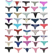 ToBeInStyle Womens Pack of 6 Mystery Panties - Thongs - L