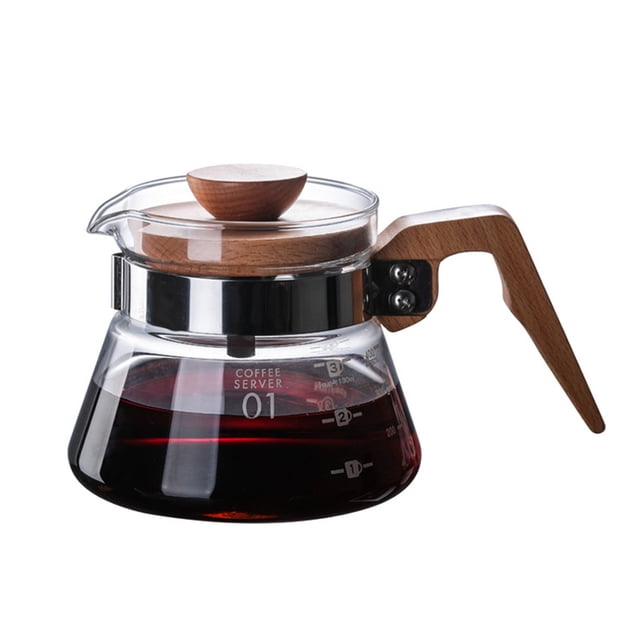 Yeacher Coffee Server 400ml Glass Range Coffee Carafe Coffee Pot Coffee Server Kettle Coffee Maker Teapot