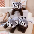 thumbnail image 2 of Panda gris realista para niños, Animal de peluche de mapache, lindo Panda, regalo de cumpleaños, regalo de Navidad563, 2 of 5