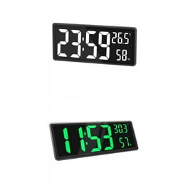 Reloj de pared digital LED grande Colco piezas con temperatura
