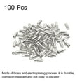 thumbnail image 3 of 100Pcs Cord End Caps 2.8mm End Cap Barrel Beads Kumihimo End Caps Brass for Jewelry Making 3.5mm Length White, 3 of 5