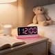 thumbnail image 5 of Reloj de pared digital con gran pantalla LED | Despertador con calendario y temperatura | Brillo ajustable para dormitorio, oficina y sala de estar, 5 of 6
