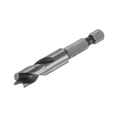 thumbnail image 3 of Brocas de Punta Brad Uxcell 3/8" Diámetro 1/4" Hex Shank Broca Stubby Herramienta de Perforación de Madera para Carpintería, 3 of 6